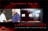 Tournament Rap Up