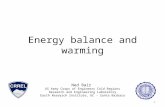 Energy balance and warming