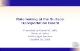 Ratemaking at the Surface Transportation Board