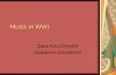 Music in WWI