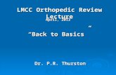 LMCC Orthopedic Review Lecture