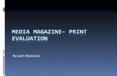 Media Magazine- Print Evaluation