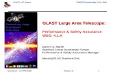 GLAST Large Area Telescope: Performance & Safety Assurance  WBS: 4.1.A Darren S. Marsh