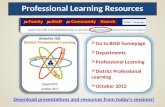 Professional Learning  Resources