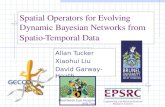 Spatial Operators for Evolving Dynamic Bayesian Networks from Spatio-Temporal Data