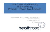 ITO Embedded Literacy  and Numeracy  Projects - Phase Two findings