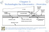 Chapter 2: Technologies for Electronics – Overview