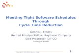 Meeting Tight Software Schedules Through Cycle Time Reduction