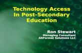 Technology Access In Post-Secondary Education