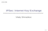 IPSec: Internet Key Exchange