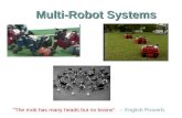 Multi-Robot  Systems