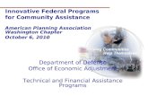 Department of Defense Office of Economic Adjustment Technical and Financial Assistance Programs