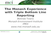 The Monash Experience with Triple Bottom Line Reporting