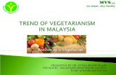 TREND OF VEGETARIANISM  IN MALAYSIA