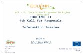 EDULINK II 4th Call for Proposals Information Session Part B  EDULINK PMU