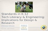Standards in K-12  Tech Literacy & Engineering: Implications for Design & Research