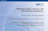 Bioenergy Supply, Land Use, and  Environmental Implications