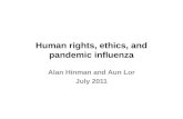 Human rights, ethics, and pandemic influenza