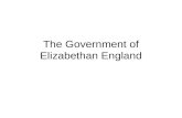The Government of Elizabethan England