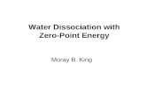 Water Dissociation with Zero-Point Energy