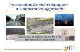 Intersection Decision Support:  A Cooperative Approach