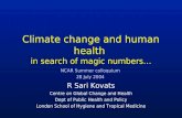 Climate change and human health  in search of magic numbers…