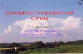 Atmospheric Composition  and  Climate