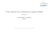 From Heavy-Ion Collisions to Quark Matter