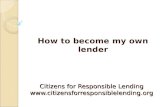 Citizens for Responsible Lending citizensforresponsiblelending