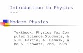 Introduction to Physics ---                       Modern Physics