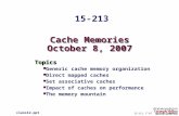 Cache Memories October 8, 2007