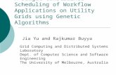 A Budget Constrained Scheduling of Workflow Applications on Utility Grids using Genetic Algorithms