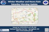 Winter Weather and Heavy Rain Saturday Morning Update