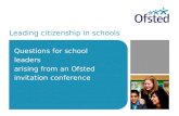 Leading citizenship in schools