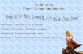 Definition Four Commandments