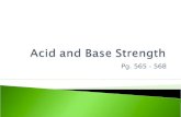 Acid  and Base Strength