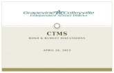 CTMS Bond & budget discussions april  26, 2013