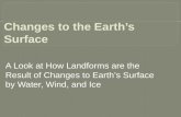 Changes to the Earth’s Surface