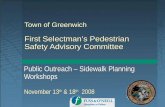 Town of Greenwich First Selectman’s Pedestrian Safety Advisory Committee