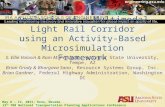 Analysis of a Multimodal Light Rail Corridor using an Activity-Based Microsimulation Framework