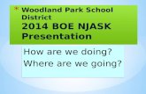 Woodland Park School District 2014 BOE NJASK Presentation