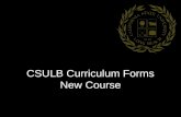 CSULB Curriculum Forms New Course