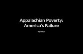 Appalachian Poverty: America’s Failure