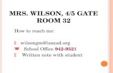 Mrs. Wilson, 4/5 GATE Room 32