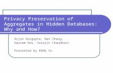 Privacy Preservation of Aggregates in Hidden Databases: Why and How?