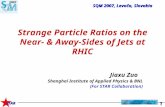 Strange Particle Ratios on the Near- & Away-Sides of Jets at RHIC