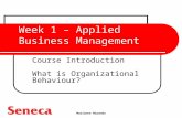 Week 1 – Applied Business Management