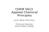 CHEM 5013  Applied Chemical Principles
