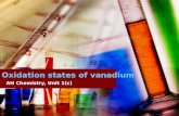 Oxidation states of vanadium