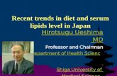Recent trends in diet and serum lipids level in Japan